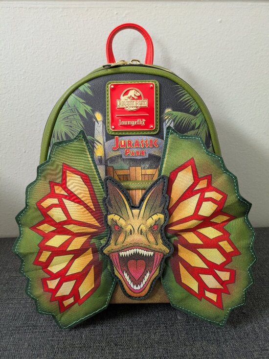 Loungefly Handbags - Jurassic Park 30th Anniversary Loungefly Dilophosaurus Mini Backpack
